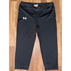 Under Armour Training Capri Leggings Fitted YXL‎ Youth Girls Black